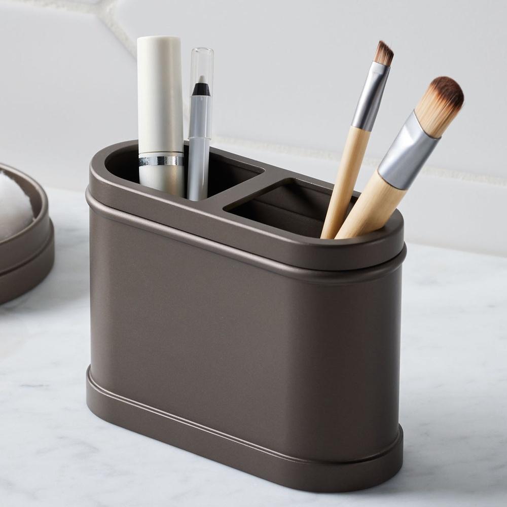 3 Pack Metal Toothbrush Holder Sleek Bathroom Organizer Durable Space Saving Design Ideal Electric and Traditional Toothbrushes