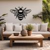 3D Metal Bumble Bee Wall Art, Handmade Insect Decor for Porch, Garden, Farmhouse Living Room