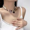 Elegant Star Beaded Necklace for Women - Minimalist, Fashionable, Versatile Clavicle Chain