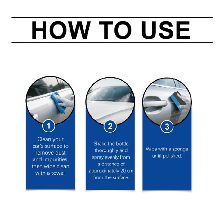Ceramic Coating for Car Wax Sprayer Protect Paint Work with Highly Concentrated Hydrophobic Ceramic Detail Top Coating