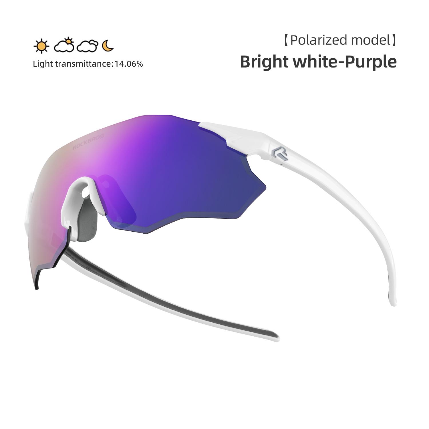 ROCKBROS Cycling Glasses Lightweight Photochromic Polarized Glasses UV400 Sun Protection Women Outdoor Sports Cycling Goggles Photochromic