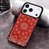 Red Bandana Paisley Phone Case for iPhone 17 16 15 Pro Max Air 14 13 12 11 Plus Shockproof Capa Cover