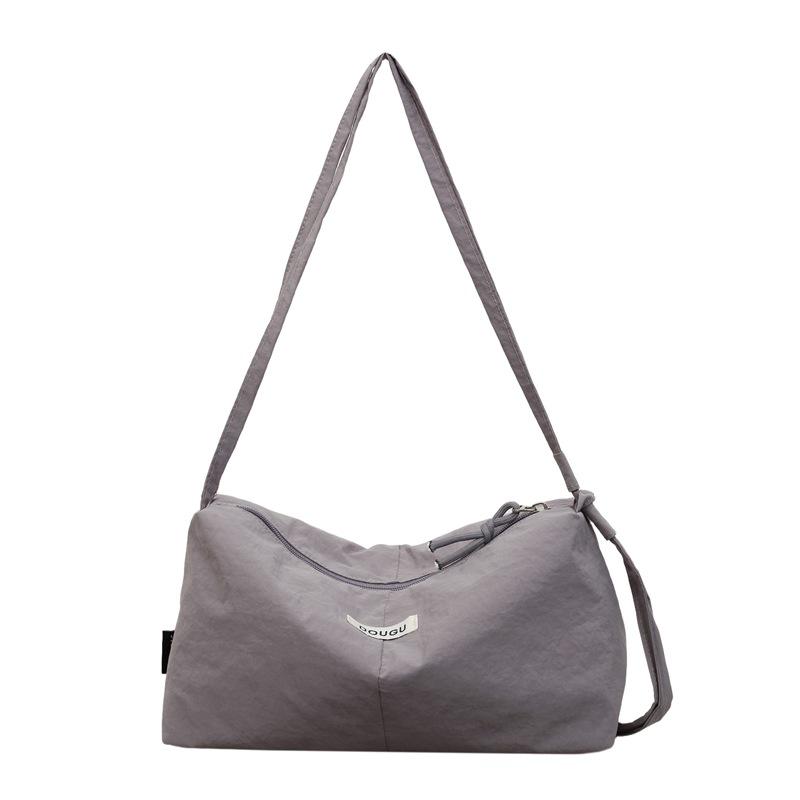 Casual Nylon Hobo Shoulder Bag with Zipper Closure Crossbody Purse for Women Daily Travel