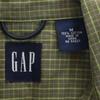 Gap Check Short Sleeve Shirt M Khaki Men's Used