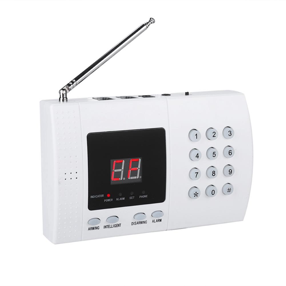 433MHz Trådlös Automatisk Uppringare Rökdetektor Hem Inkräktare Inbrottslarm Säkerhetssystem