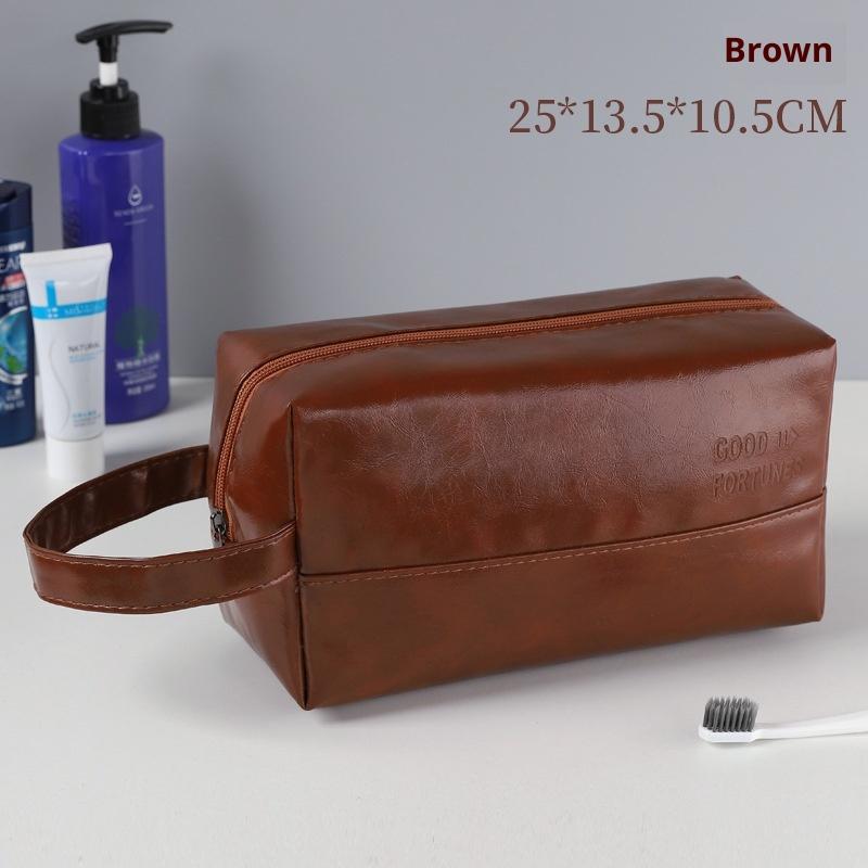New Square Storage, Hand-held Men's Grooming and Makeup Bag, PU Waterproof Grooming Bag, Home Business Travel Storage Bags LIJIA