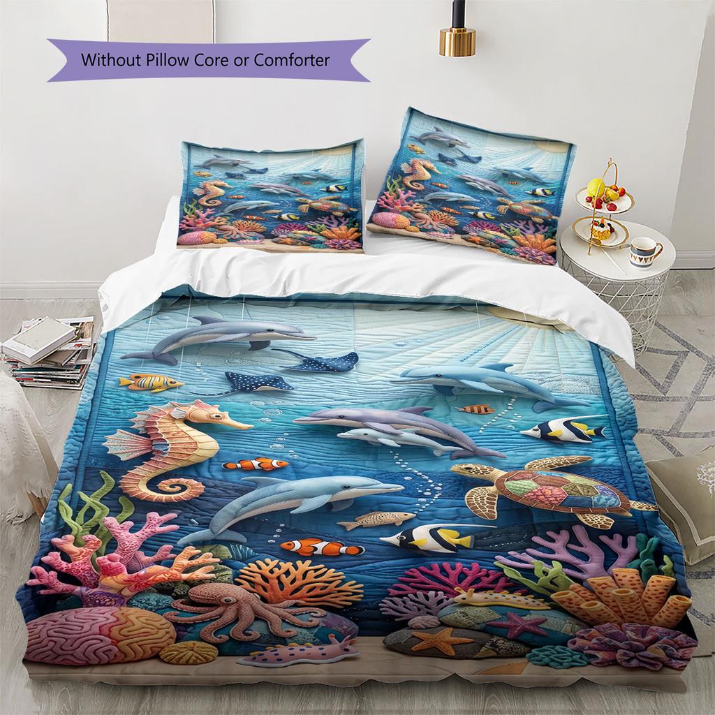 Mellow Texture Bedding Quilt Set Quilt Cover Pillowcase Home Decoration Birthday Gift (1 * Duvet Cover + 2 * Pillowcase, Without Core)