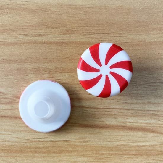 Kürbis Türknaufabdeckungen Halloween Weihnachten Schrank Schubladengriffe Rot Weiß Wirbel Bonbon Design Schrankgriffe Einfach Aufzuschieben Feiertagsdeko