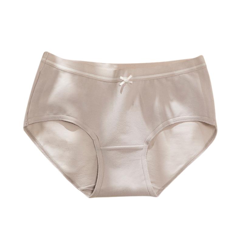 Женские простые хлопковые невидимые трусы средней посадки, однотонные, легкие, тонкие, мягкие, дышащие, полностью закрывающие нижнее белье, повседневные брюки L