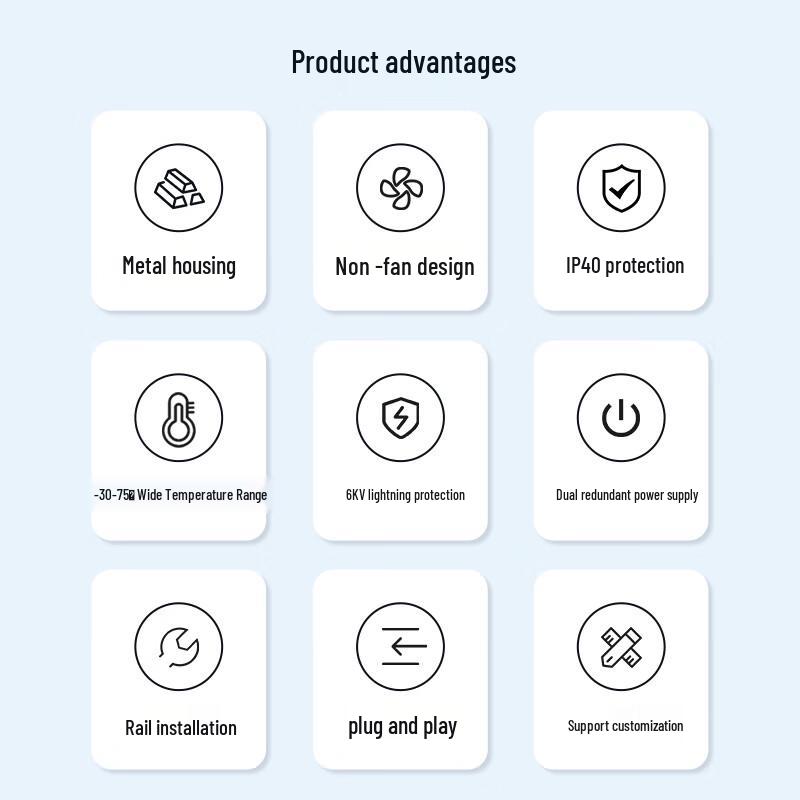 Itcom Industrial Gigabit 8-Port Ethernet Switch
