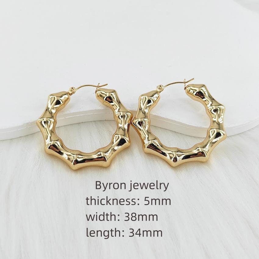 Wholesale Earrings Fashion Jewelry Earings Stainless Steel Stud Big Gold Hoop Hypoallergenic Earrings Jewelry for Women Standard Size&fashion jewelry earrings