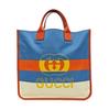 [Pre-Owned] Web Interlocking Double G Canvas Tote Bag - Very Good #E3OY99