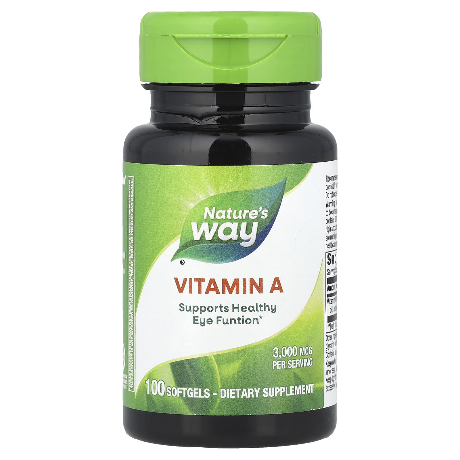 

Nature S Way, Vitamin A, 10,000 Iu, 100 Softgels