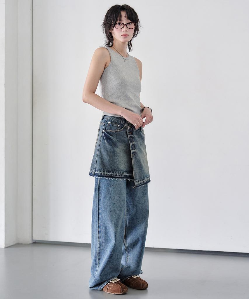 Deketeuumeon Wrap Skirt Dcsk005Blue