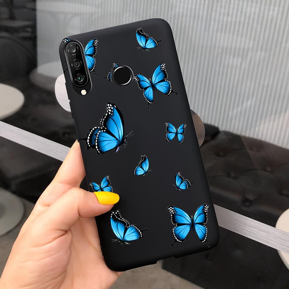 For Huawei P30 Lite Pro Case Fashion Girls Butterfly Bees Soft Fundas For Huawei P30 Pro VOG-L29 ELE-L29 P 30 Lite P30lite Coque