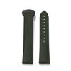 Premium Grade Soft FKM Rubber Watch Strap 20mm 21mm 22mm Perfect Fit Flat End Universal Quick Release Watch Strap