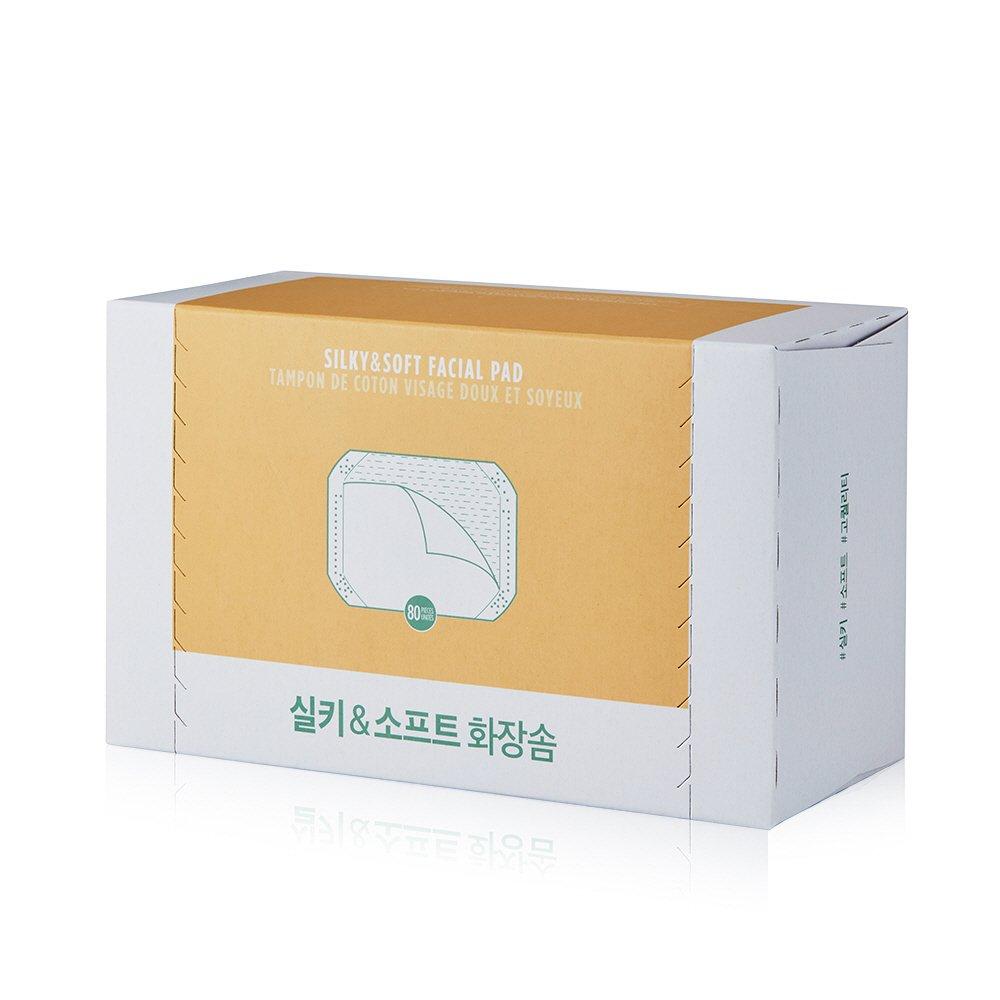 

[The Face Shop] Daily Beauty Tools Silky & Soft Cotton Pads 80 Sheets