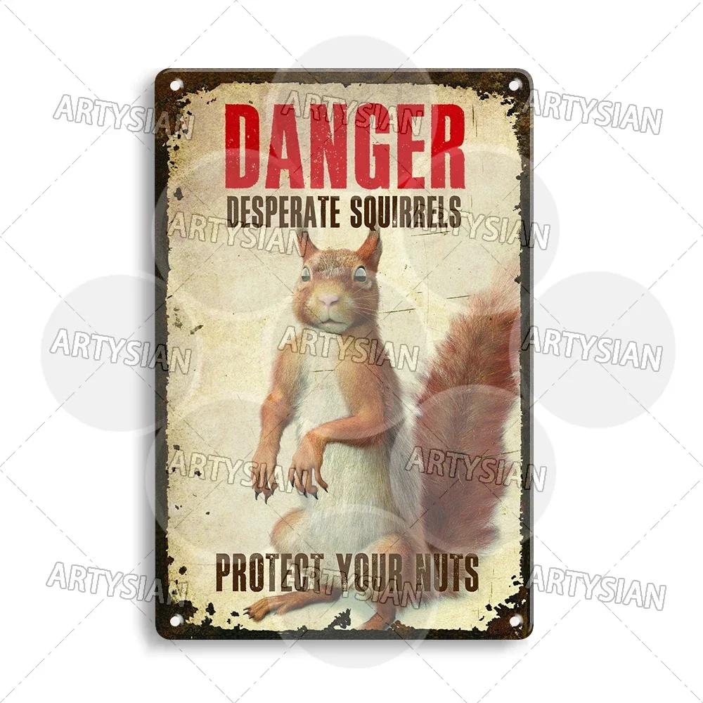 Farmhouse Funny Animal Sign Farm Property Protection Plaque Bear Warning Snake Hamster Guinea Pig Chicken Cat Rooster Goose Goat