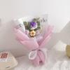Soft Yarn Handwoven Rose Daisy Bouquet Korean Style Crochet Sunflower Flowers  Anniversary