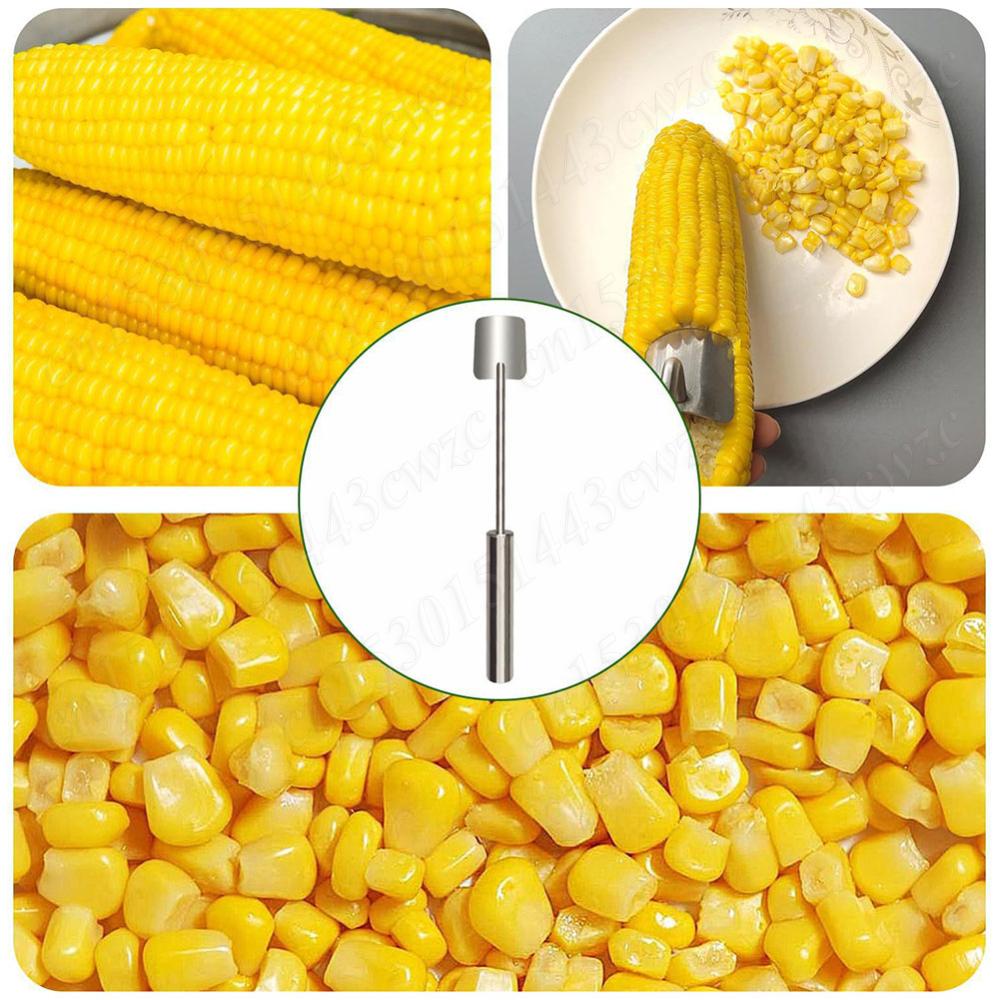 Stainless Steel Corn Peeler Corn On The Cob Remover Corn Cob Stripper Tool Corn Kernel Remover Tool Kitchen Fruit Vegetable Tool
