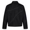 Unisex Relaxed Fit Denim Jacket Casual Outerwear Classic Straight Hem Cotton Fabric