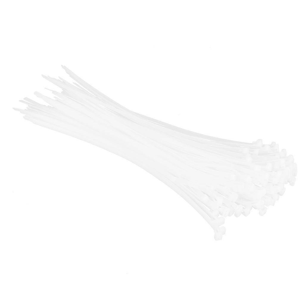 100Pcs Cable Ties Multiple Use Fastener Thick Thin Nylon Zip Wraps Supplies 8 x 400