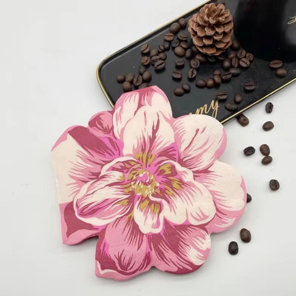 20 Sheets/bag Folding Decorative Paper Colored Facial Tissue High-end Mouth Cloth Wedding Household