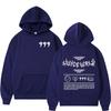 Dámská mikina s kapucí a potiskem písmen ve stylu Juice WRLD Streetwear Ležérní dlouhý rukáv Pulovr