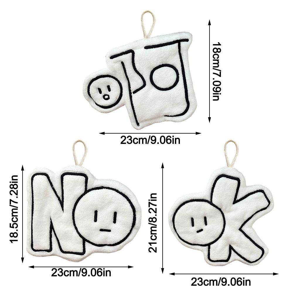 Cartoon Toilet Handkerchief Coral Fleece Washcloth Creative Bathroom Kerchief  for Kitchen&Bathroom