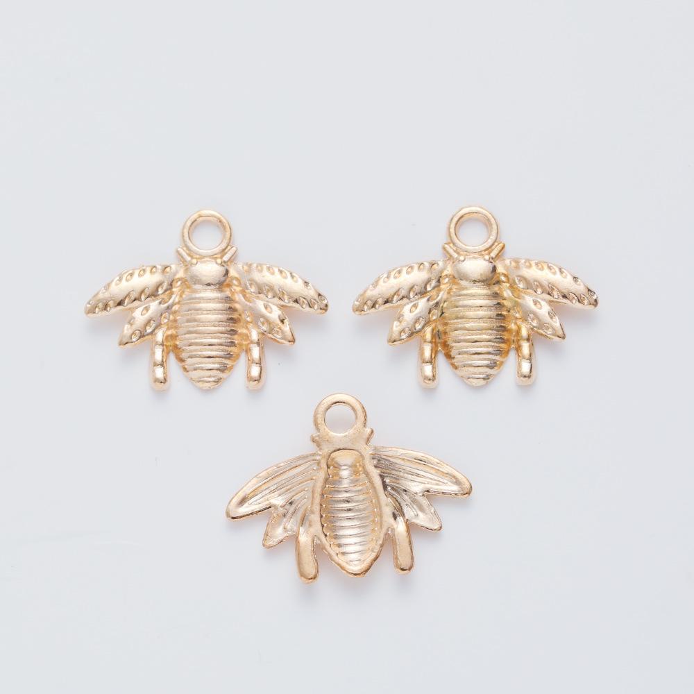 Vintage Bee Charm Pendants DIY Jewelry Accessories for Necklace Making