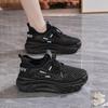 Korean Style Women Breathable Hollow Out Mesh Thick Sole Casual Sports Sneakers