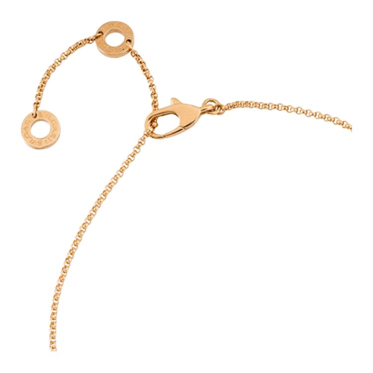 Bvlgari Seria Biała Masa Perłowa Okrągła Perła Zapięcie z Masą Perłową Naszyjnik Naszyjnik Unisex Różowe Złoto CL857198-350553