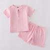 Children's Summer Cotton-Linen Shorts & Top Set - Baby Double-Layer Gauze, Loose Two-Piece Chinese Style