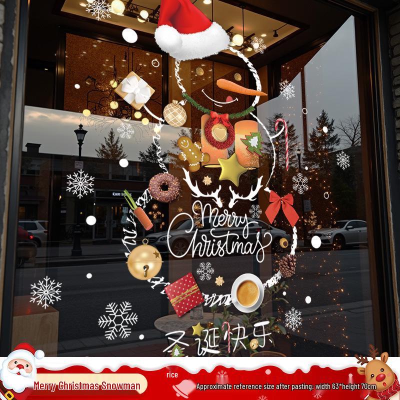Santa Claus Window Cling Christmas Decoration Decal