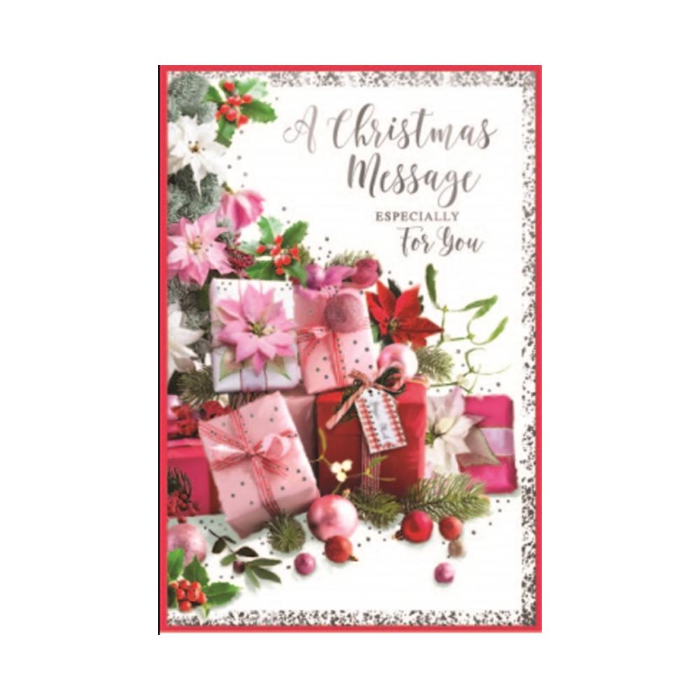 Simon Elvin Message Especially For You Christmas Greetings Card (Pack of 6)