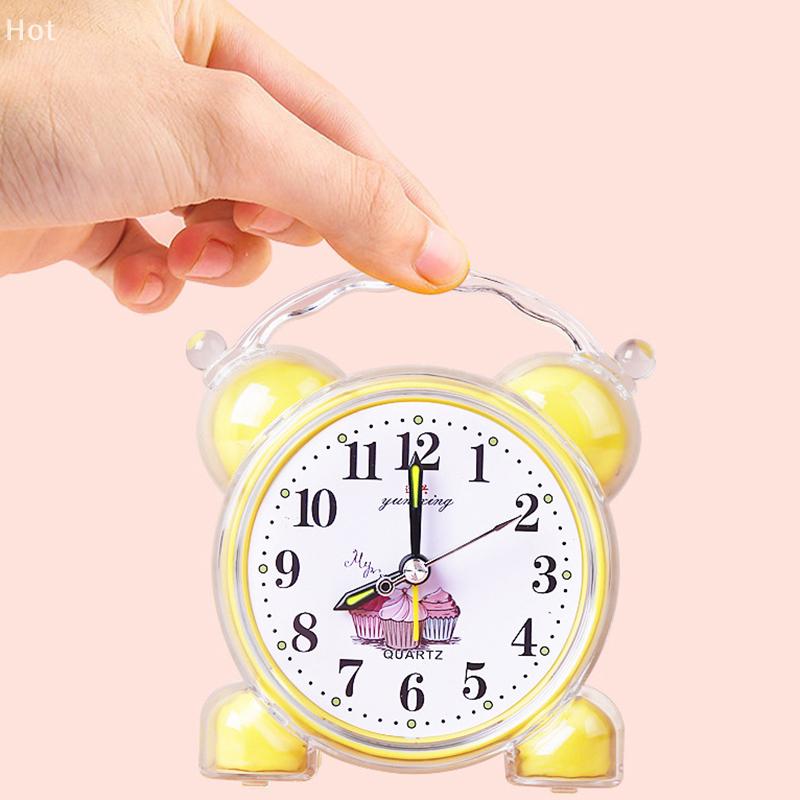 Pentru Dormitor Școală Birou Plastic Galben/Roșu/Albastru/Roz/Portocaliu    Ceas Deșteptător Nou Drăguț 11.6x10.2cm Convenabil