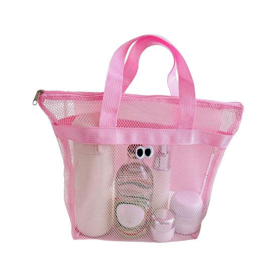 Summer Beach Tote Big Eyes Mesh Bag Sand-proof Waterproof Large Lightweight Travel Bag