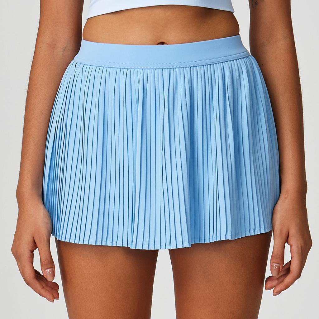 Style Women's Tennis Skirt High Waist Speed Fake Two-piece Hip Cover Sports Casual Skirt Tennis Clothing