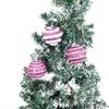 Glamorous Christmas Shimmering Tree Baubles In Silver Pink Gold Red For Cheer Festive