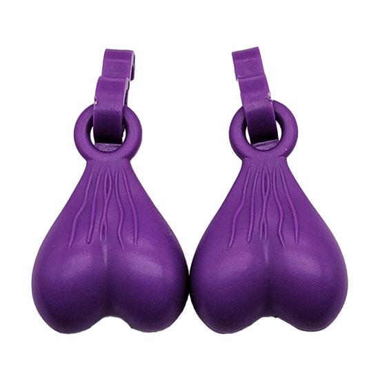 2 Pcs Shoe Nuts for Hole Shoes Funny Ball Sack Shoe Charms Novelty Shoe Gag