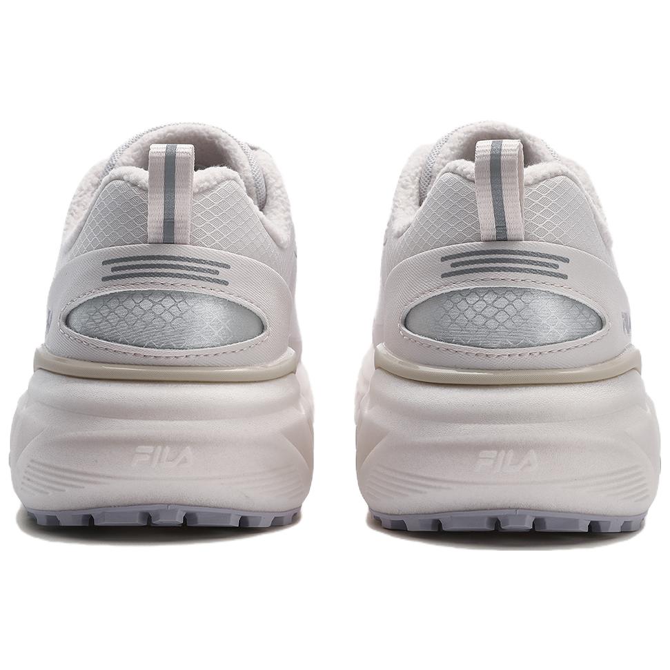 FILA Explorer We Versatile Fleece Fabric Synthetic Leather Mid-Top Casual Running Shoes Women sneaker Sheepskin-Paper-Pink A12W341219FPP