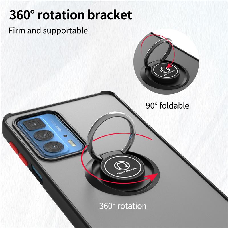 Custodia per Motorola Moto G85 copertina portacarte magnetica nera - Italiano