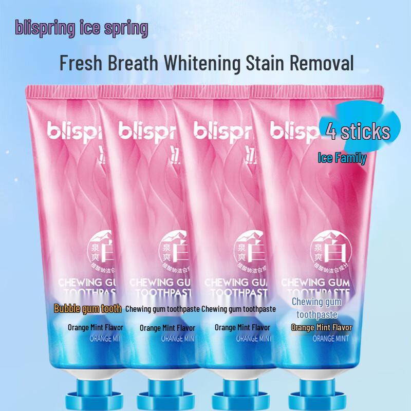 Blispring Orange Mint Toothpaste 4-Pack
