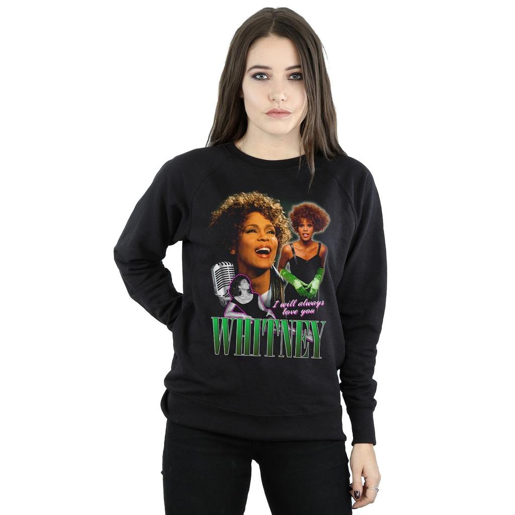 Whitney Houston Womens/Ladies I Will Always Love You Homage Sweatshirt