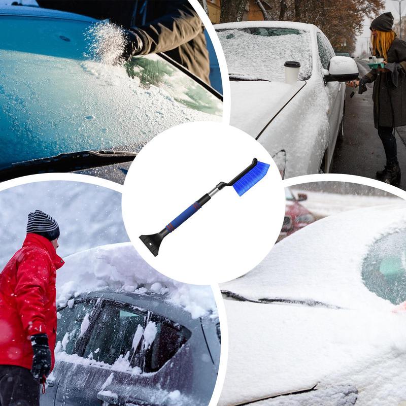 For Refer To Description Snow Shovel For Car High Strength Anti-Cracking Snow Shovels Ergonomic Handle Long-Lasting Snow Brush