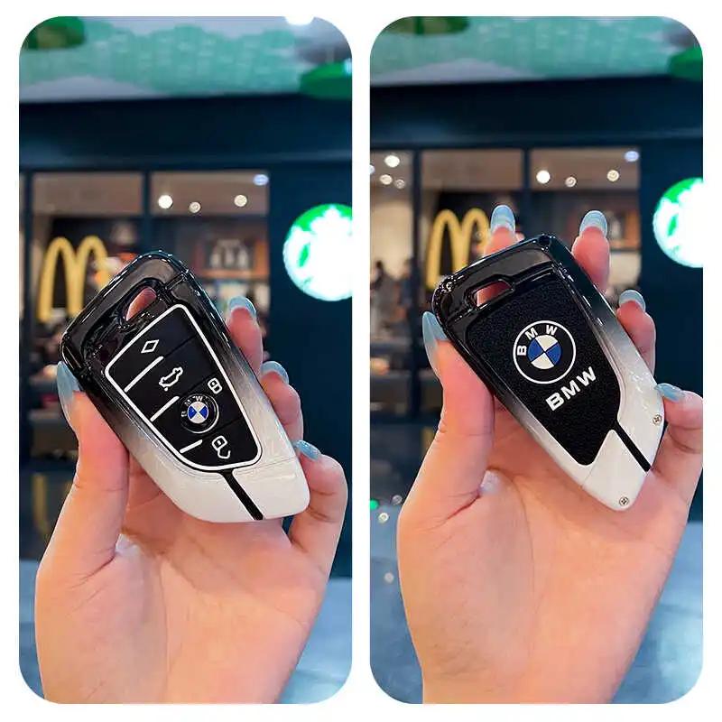 ABT1 Remote Car Key Case Cover Full Shell For Bmw F20 G20 G30 X1 X3 X4 X5 G05 X6 X7 G11 F15 F16 G01 G02 F48 Holder Keychain