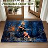 Crystal Velvet Square Rug Custom NameTaylor Swift Pattern Non Slip Home Floor Decor Rug