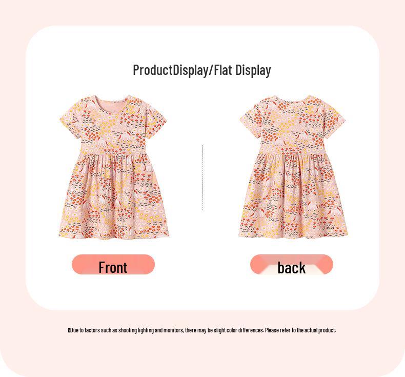 Little Maven European & American Style Floral Summer Dress for Girls