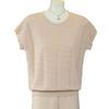 Stylish Knit Top: Women's Short-Sleeved Summer Shirt, Elegant and Versatile for Mothers and Seniors