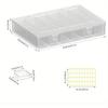Bead Organizer Box,61pcs Bead Organizer Box Set, Clear Large Capacity Small Bead Organizers and Storage Plastic Cases with Label